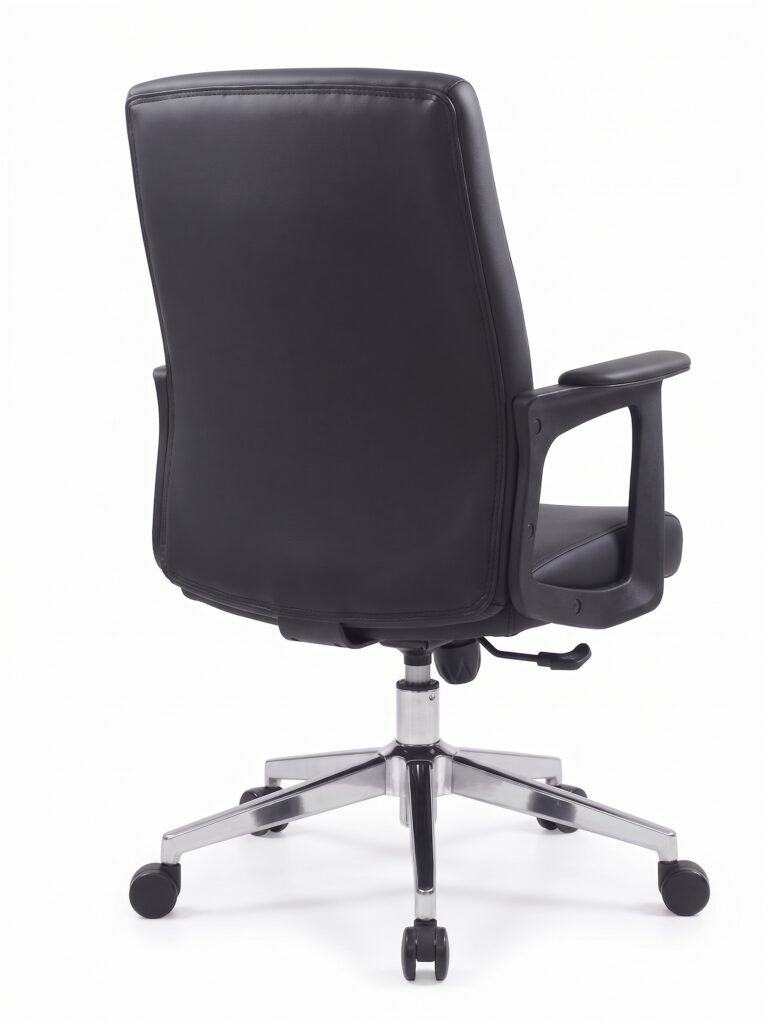 Executive Black Leather Office Chair