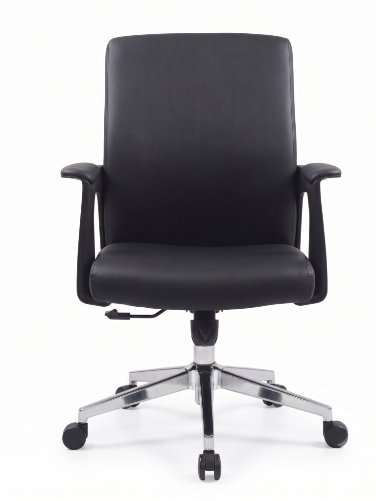 Executive Black Leather Office Chair