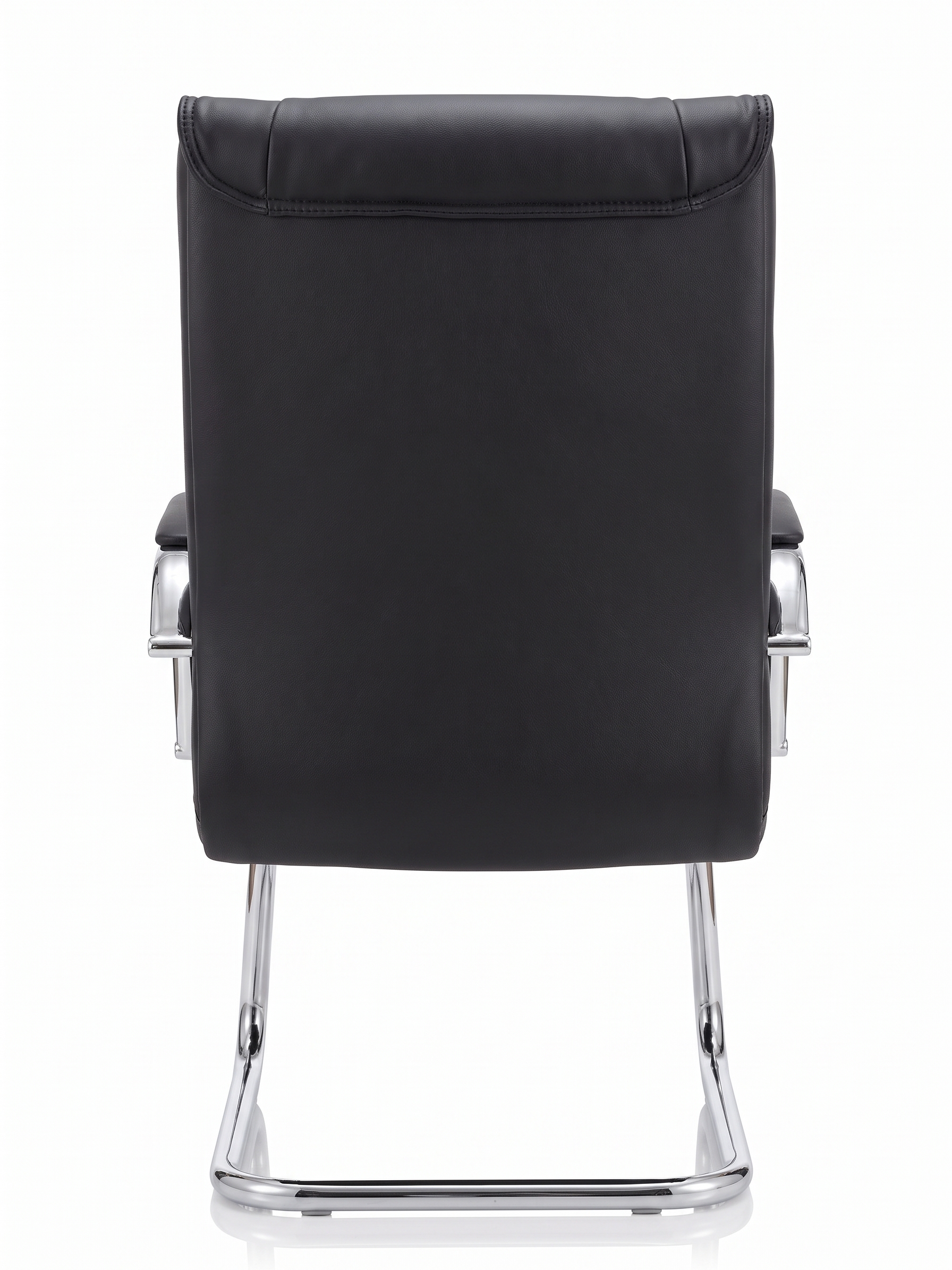Executive Visitors Black Leather Office Chair